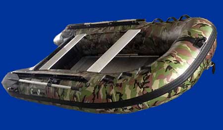 Bateau pneumatique camouflage 1.2mm Charles Oversea 3.0cc
